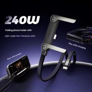 2-in-1 invisible holder charger cable ( 240W fast charging )